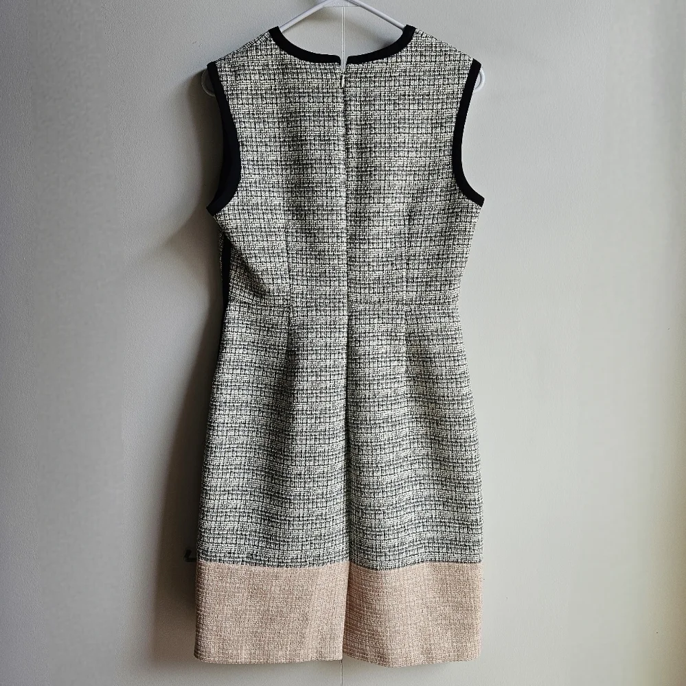 J.Crew Sleeveless Sheath Textured-Tweed Dress in Women's 8 - Picture 10 of 16